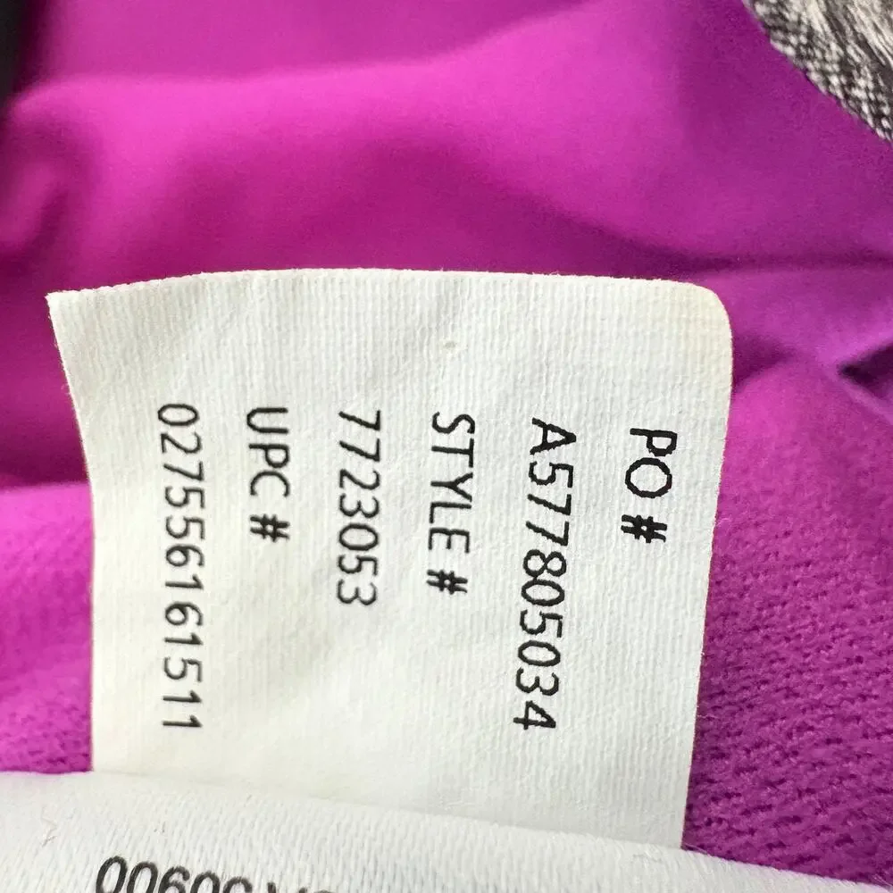 Speedo one piece endurance swimsuit size 6 gray pink racerback performance
